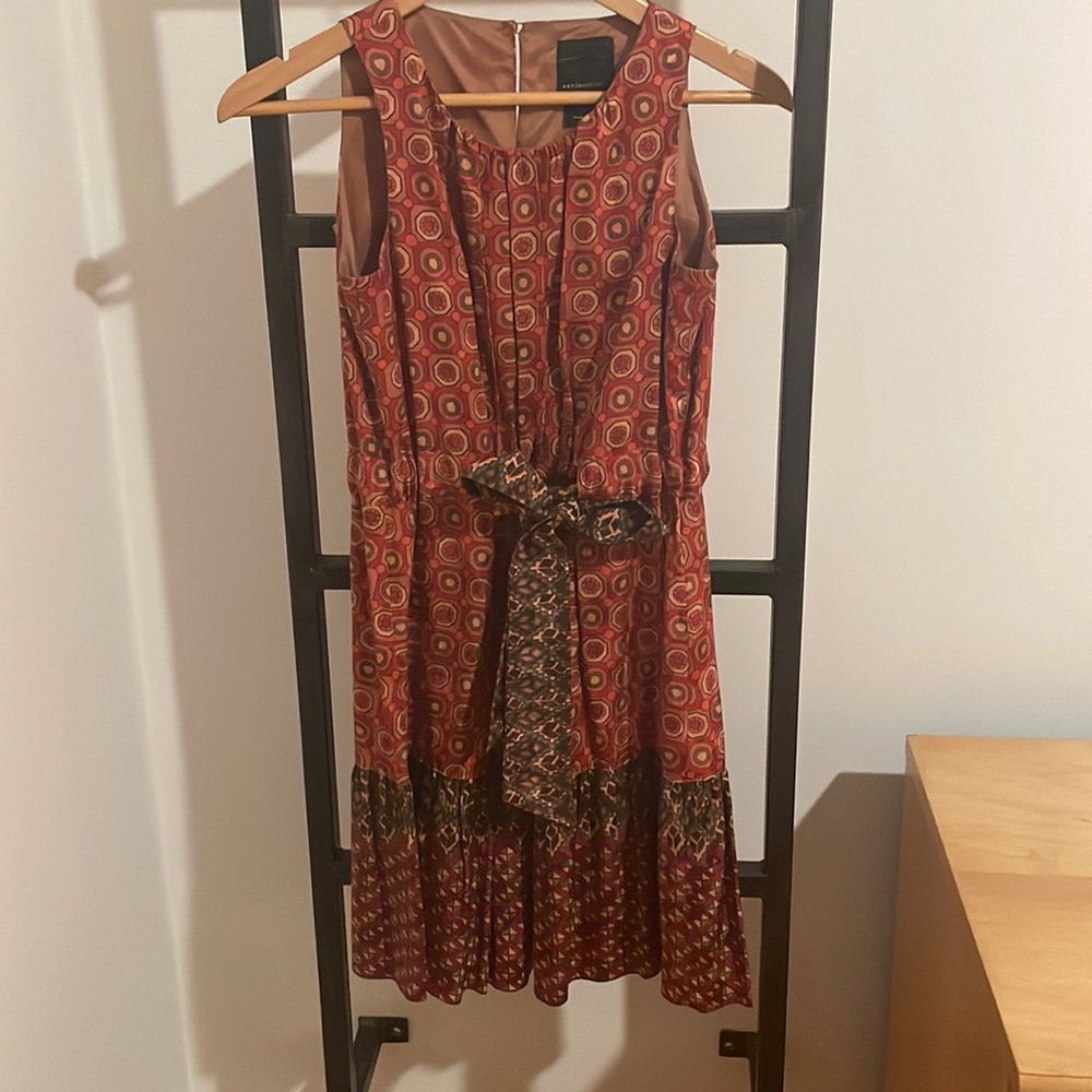 Silk mosaic dress.